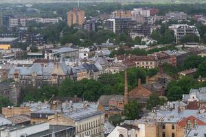 riga från ovan i de sommar foto