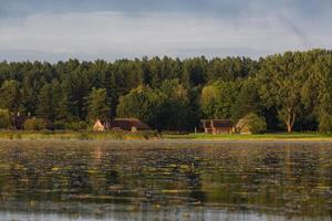 sjö landskap av lettland i sommar foto