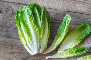 romaine sallad närbild foto