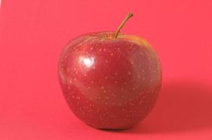 isolerat röd äpple foto