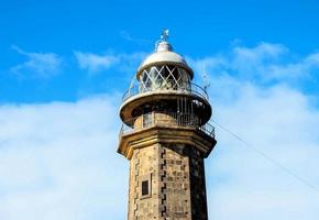 fyr på de Västra plats av de kanariefågel öar faro de orchilla punkt foto