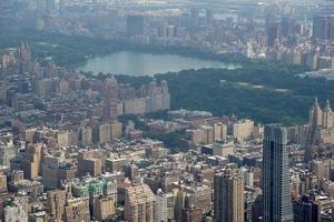 ny york stad manhattan helikopter Turné antenn stadsbild central parkera foto