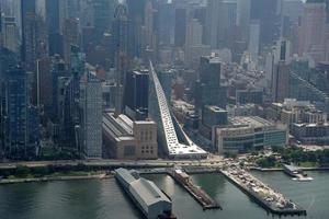 ny york stad manhattan helikopter Turné antenn stadsbild foto