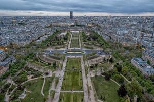 paris natt se från Turné eiffel foto