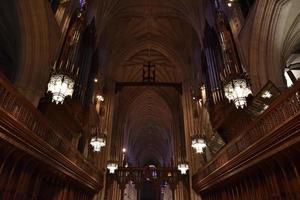 Washington dc, USA - Maj 17 2018 - Washington katedral kupol historisk kyrka foto