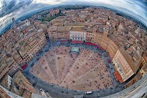 siena antenn se panorama stadsbild foto