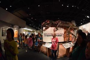 Washington dc, USA - Maj 17 2018 - naturlig historia museum full av besökare foto