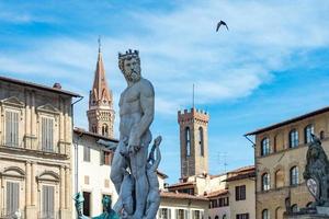 florens piazza della signoria staty foto