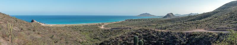 cabo pulmo baja kalifornien nationell parkera panorama foto