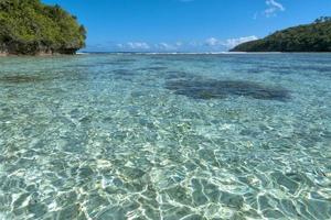 tropisk paradis polynesisk lagun strand foto