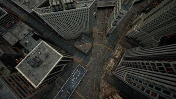 Flygfoto över new york downtown byggnadstak foto
