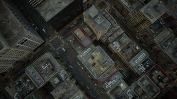 Flygfoto över new york downtown byggnadstak foto