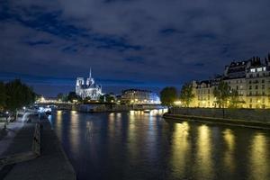 notre dame paris natt se foto