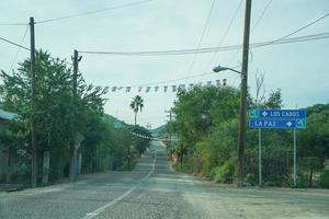 baja kalifornien la paz till san jose del cabo ändlös väg foto