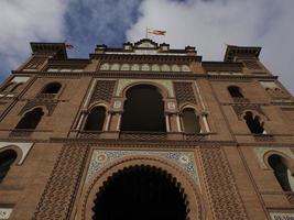 madrid torg de toros tjur stridande historisk arena las ventas foto