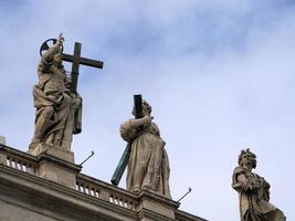 helgon Peter basilika rom se av staty detalj foto