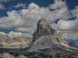 montera piana dolomiter bergen först värld krig banor dike rävhål foto