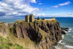 ruiner av dunnotar slott, stonehaven, skottland foto