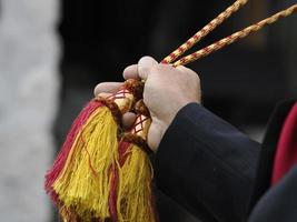 traditionell tyrolen parad klänning foto