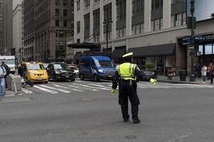 ny york, USA - Maj 5 2019 - stad gator belastad trafik sylt foto