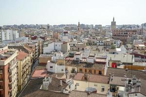 valencia antenn se stadsbild från torn foto