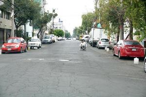 mexico stad, mexico - Mars 18 2018 - mexikansk metropol huvudstad belastad trafik foto