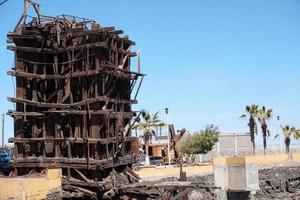 övergiven fabrik i santa rosalia mexico foto