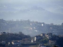 veroli medeltida by lazio frosinone enorm dal landskap foto