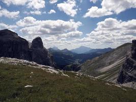 puez bergen dolomiter panorama landskap foto