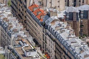paris tak och byggnad Stadsutsikt foto