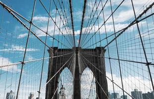 brooklyn bridge i new york city foto