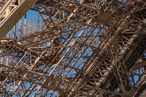 Turné eiffel paris torn symbol stänga upp detalj foto