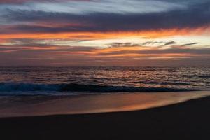 pacific hav strand solnedgång i todos santos baja kalifornien mexico foto