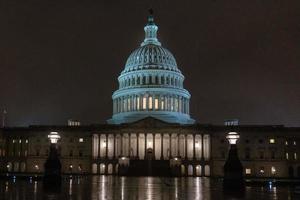 dc capitol på natt i Washington USA foto