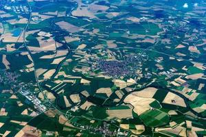 po flod lombardia odlat fält aeriel landskap foto