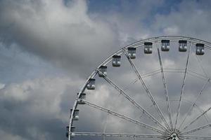 panorama- ferris stor hjul detalj foto