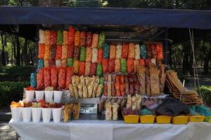 mexikansk pommes frites många färger foto