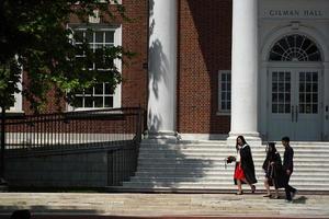 baltimore, USA - Maj 21 2018- gradering dag på john hopkins universitet foto