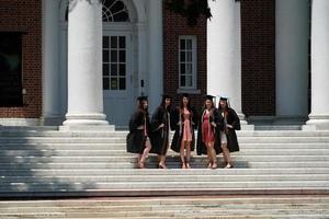 baltimore, USA - Maj 21 2018- gradering dag på john hopkins universitet foto