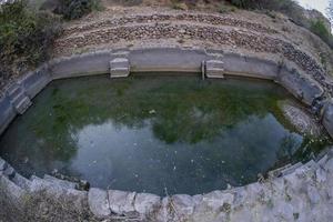 gammal regn vatten tank i san francisco javier vigge biundo uppdrag loreto foto