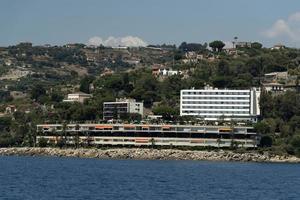 blommor riviera dei fiori lyx hotell se från de hav foto