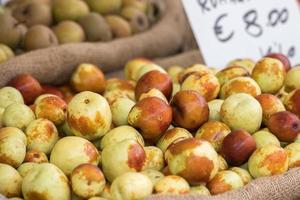 jujube frukt från Italien för försäljning på marknadsföra foto