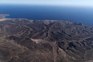 mexico baja kalifornien sur från flygplan panorama foto
