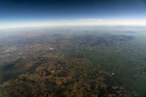 mexico guadalajara fält och vulkaner antenn se panorama landskap foto