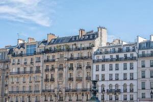 paris tak och byggnad Stadsutsikt foto