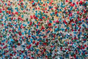naturlig konfetti bakgrund mång Färg foto