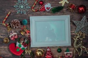 jul bakgrund tom dekoration för text foto