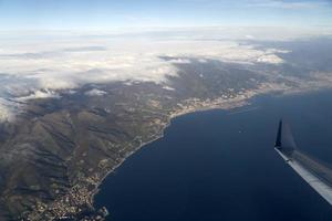 genua harboe kustlinje antenn se panorama landskap foto