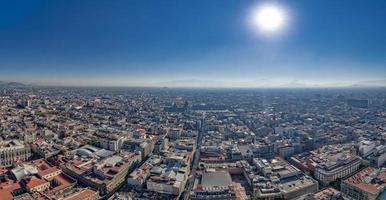 mexico stad antenn se panorama på solig dag foto