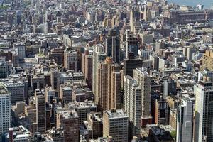 antenn ny york manhattan stadsbild foto